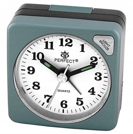 Perfect Turystyczny Budzik Mały Kwadratowy