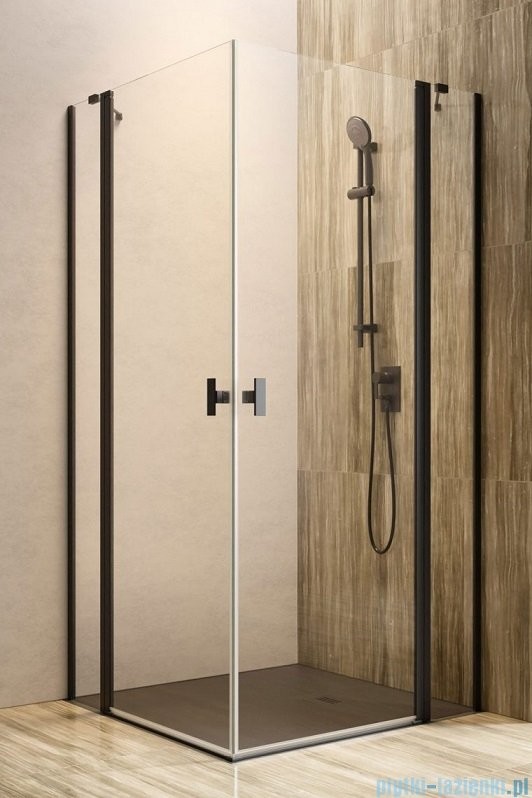 Radaway Nes 8 Black Kdd II kabina 80x80cm przejrzyste 10085080-54-01L/10085080-54-01R