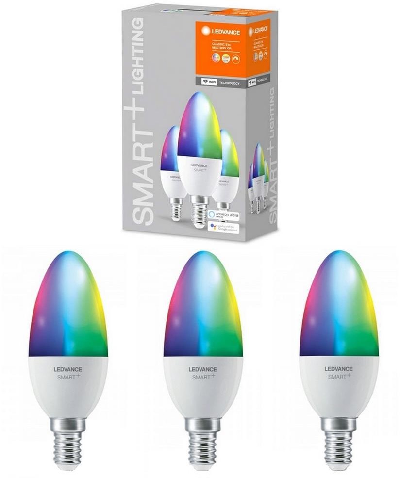 LEDVANCE SET 3x LED RGBW Ściemniana żarówka SMART+ E14/5W/230V 2700K-6500K -