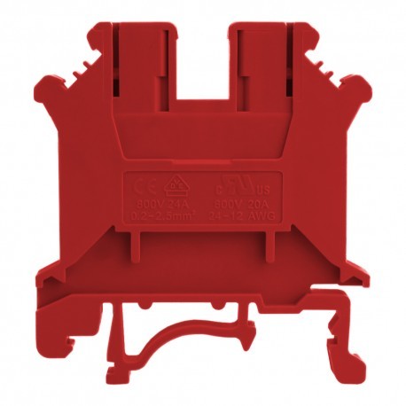 Geberit DEGSON szynowa przelotowa czerwona śrubowa 10mm2 1P VDE UL 7358 PC10-01P-16-00A(H)