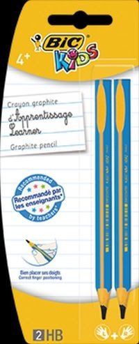 BiC Ołówek grafitowy Kids trójkątny Beginners 2 sztuki mix kolorów