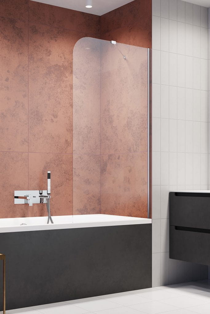 Radaway Torrenta PNJ II parawan nawannowy jednoczęściowy przejrzysty 800x1500 prawy 1201101-101R |  1201101-101R