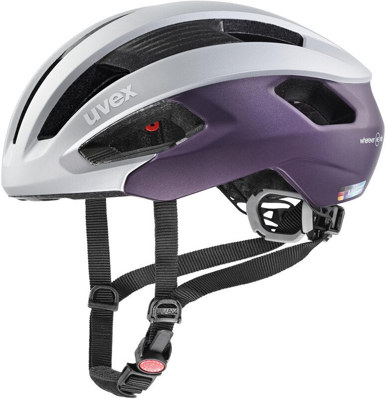 UVEX Rise CC WE Helmet Women, srebrny/fioletowy 52-56cm 2022 Kaski rowerowe S4100340215