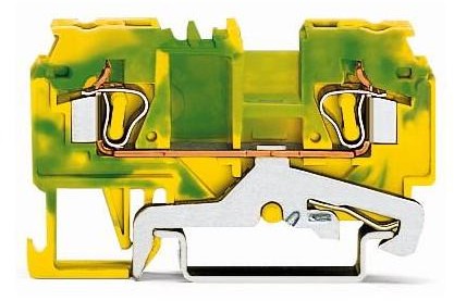 WAGO Terminal przewodzący ochronny WAGO 5 mm Sprężynowe Alokacja Terre zielono-żółty 880-907 100 szt 880-907