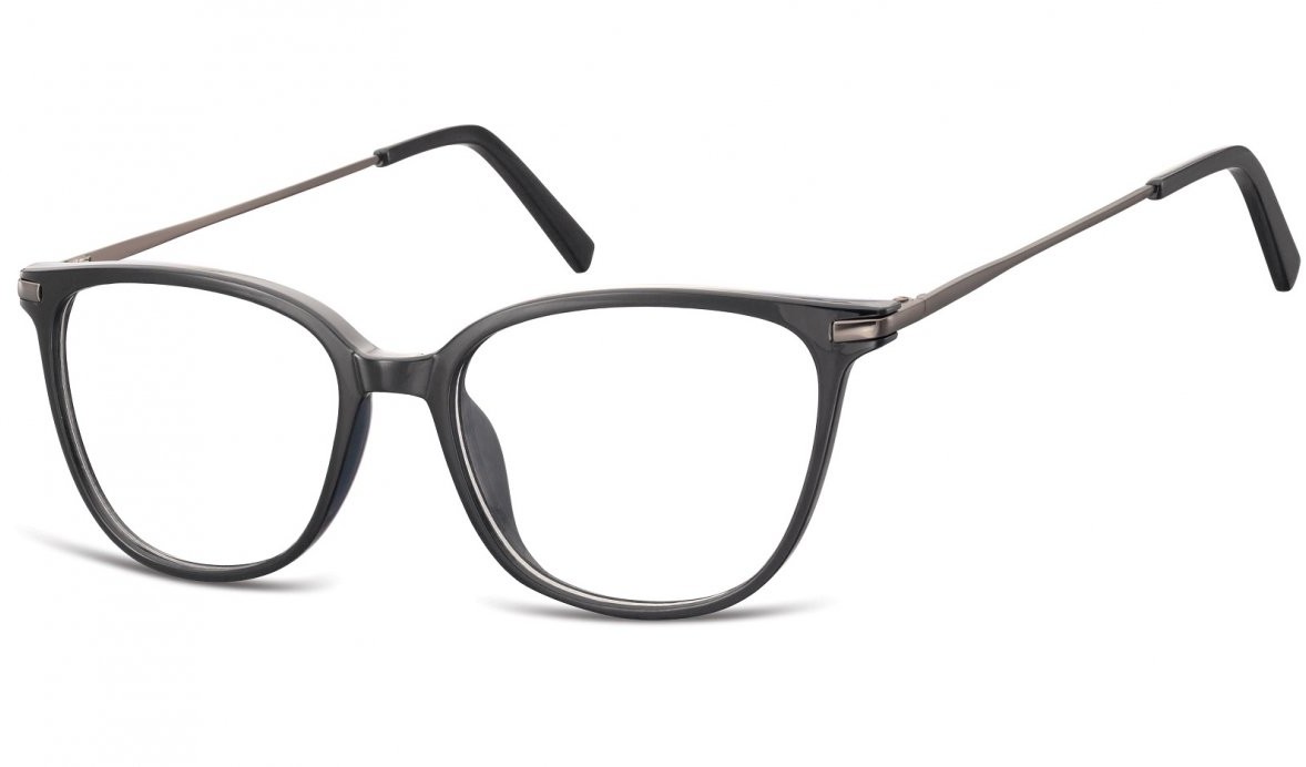 Sunoptic Oprawki zerówki korekcyjne Nerdy Unisex AC26B czarne AC26B