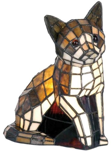 Lumilamp LumiLamp 5LL-776 lampa stojąca oświetlenie figurka Kot stylu Tiffany bez źródeł światła ok. 24 X  20 cm 1 X E14 maks. 40 W
