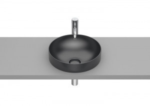 Roca A32752R640 INSPIRA ROUND Umywalka blatowa 370x370 H75 FINECERAMIC ONYX