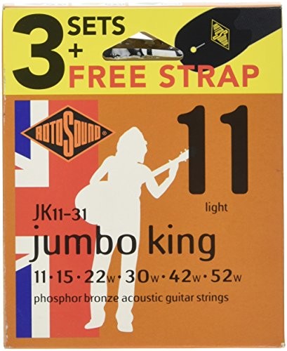 Rotosound Value Pack jk11 + pasek składa się 3 komplet rojk11 JK11-31