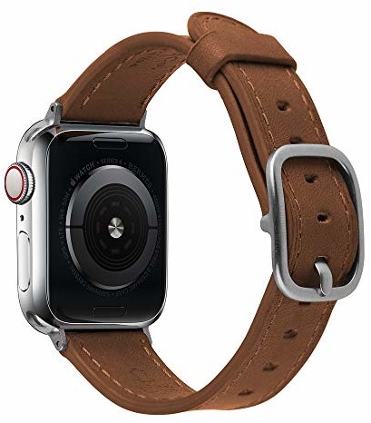 Apple Devia Skórzana bransoletka brązowa do zegarka Watch (44 mm)