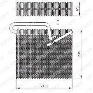 DELPHI Parownik, klimatyzacja TSP0525148