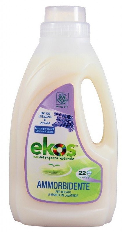 Pierpaoli Ekos EKOS Płyn zmiękczający do płukania tkanin z dodatkiem olejku lawendowego, 1000 ml
