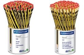 Staedtler 122 kp72 Noris ołówka HB Tip, 72 sztuk w kołczanie wyświetlacz z gumką 4007817132104