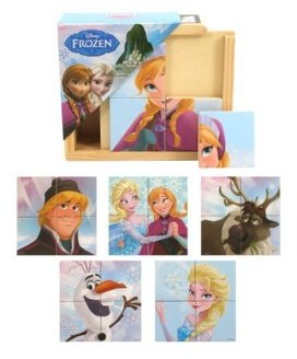 Brimarex Sp. z o.o. Układanka drewniana Kraina Lodu