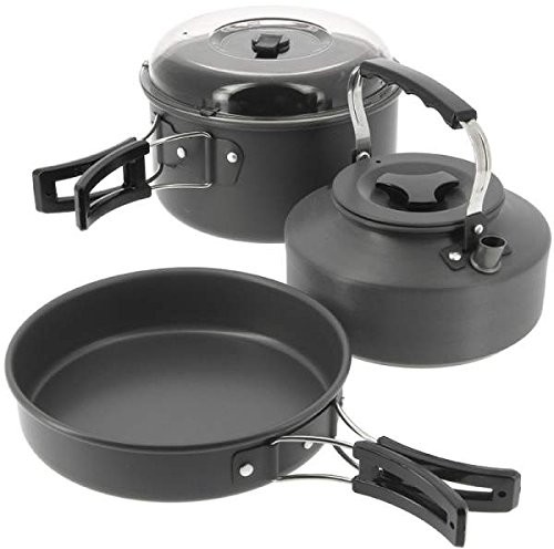 NGT Kettle, POT i pan set 3PC płyta zestaw, czarna, M FCC-SET-3PC