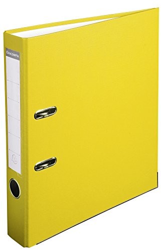 Exacompta 915401B segregator z polipropylenu, 2-ringowy, szerokość grzbietu 50 mm, format A4, żółty 915404B