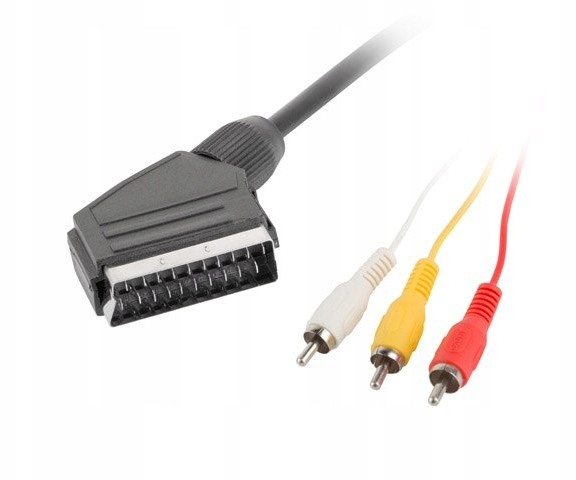 Lanberg Kabel 3X Rca(m)->euro(m) 1.8M Lanberg