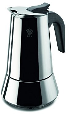 BUYLLOON HOME pezzetti 1386 zaparzacz do espresso Steel Express ze stali nierdzewnej na 2 filiżanek (nadaje się do indukcji) 1386
