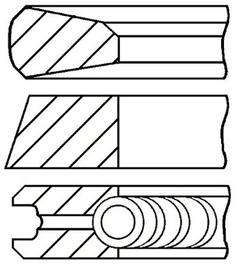 GOETZE Zestaw pierścieni tłoka 08-785200-00 08-785200-00