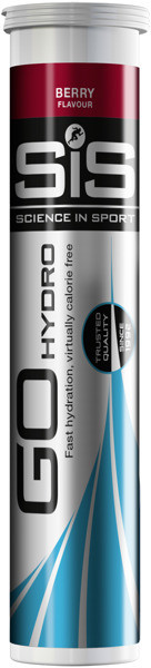 SIS tabletki nawadniające z kofeiną GO HYDRO borówka 20x4g