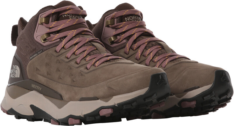 The North Face Vectiv Exploris FutureLight Mid Leather Shoes Women, brązowy US 7,5 | EU 38,5 2021 Trapery turystyczne NF0A5G3AMD01010