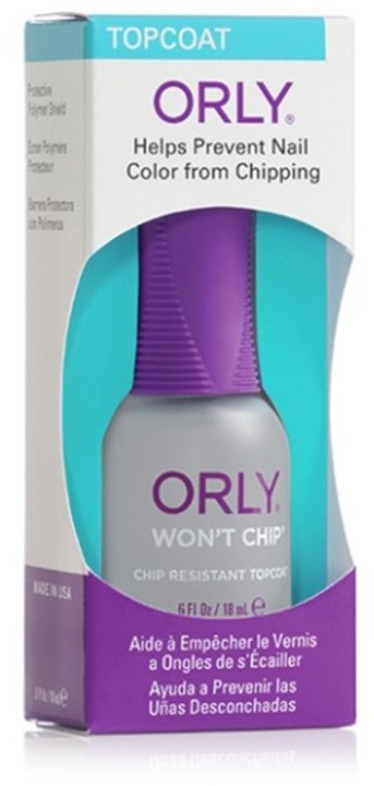 Orly Won't Chip, top chroniący przed ścieraniem, 18 ml