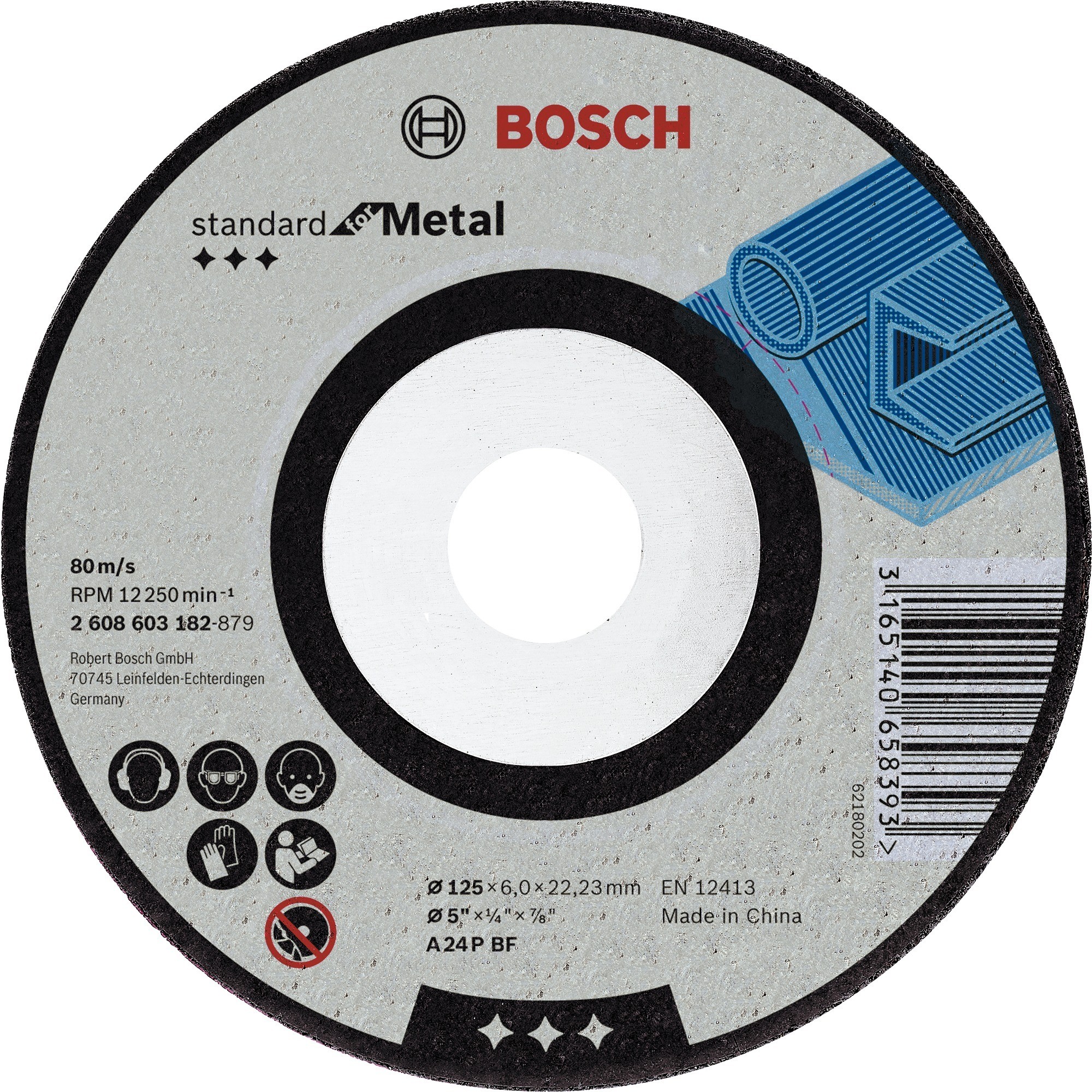 Bosch 2608603182, Grinding wheel 3165140658393