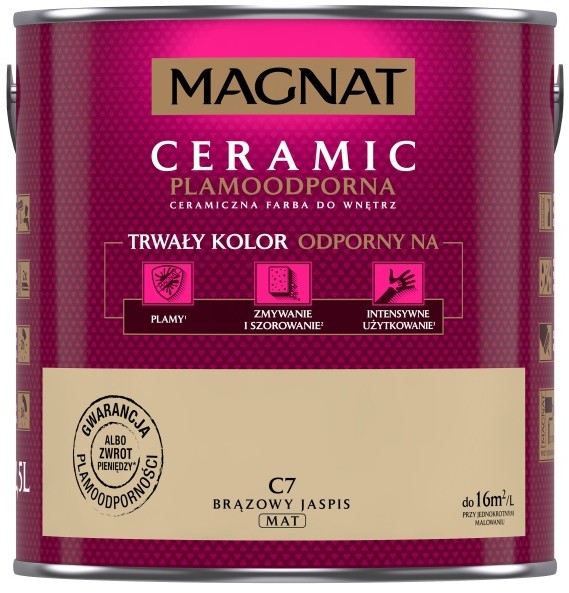 Magnat CERAMIC 2.5L - ceramiczna farba do wnętrz - C7 Brązowy jaspis