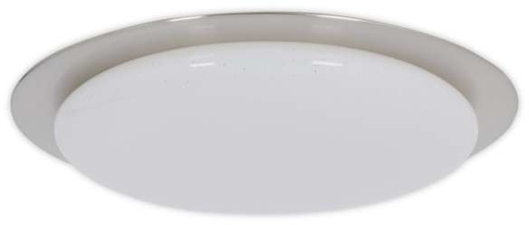 Nave Plafon LAMPA sufitowa AUCKLAND 1273350 okrągła OPRAWA natynkowa LED 24W z efektem gwiazd IP44 satyna biała 1273350