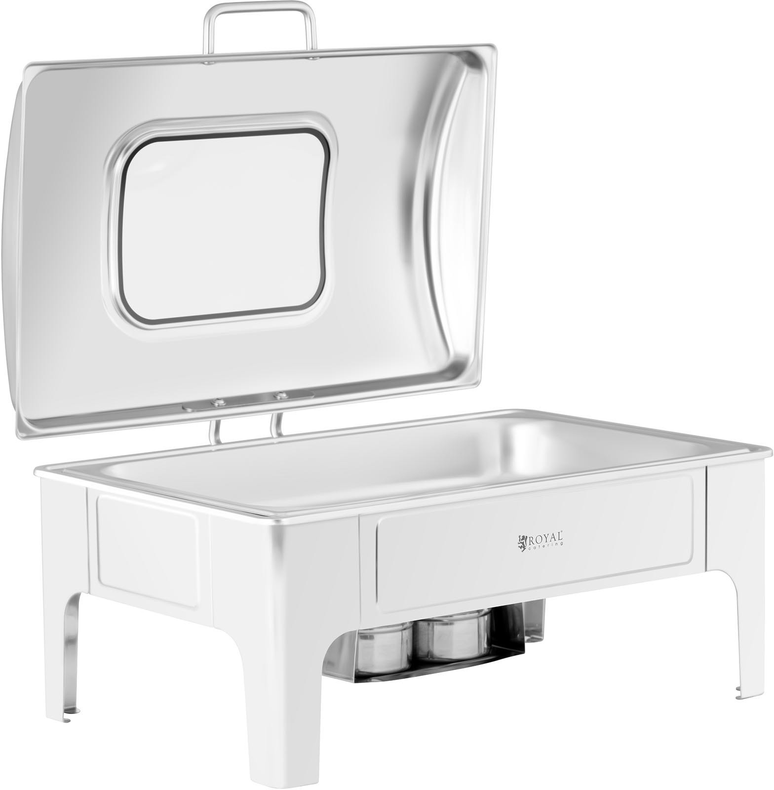 Royal Catering Podgrzewacz do potraw GN 1/1 8,5 l 2 pojemniki na pastę okienko RCCD-RT13_9L