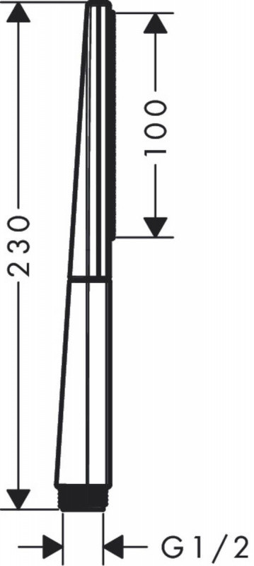 Hansgrohe Rainfinity Słuchawka prysznicowa czarny mat 26867670