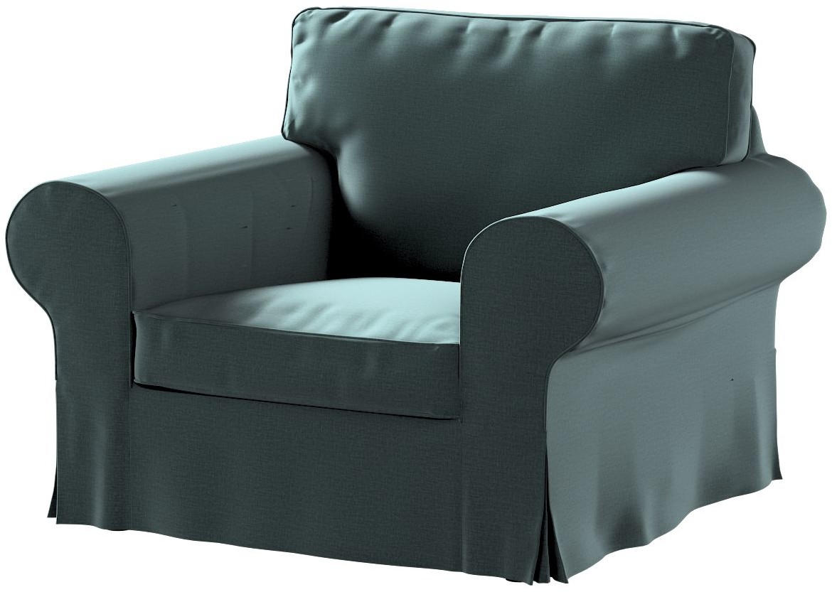 Dekoria Pokrowiec na fotel Ektorp zgaszony szmaragd 103 x 82 x 73 cm Ingrid 612-705-36