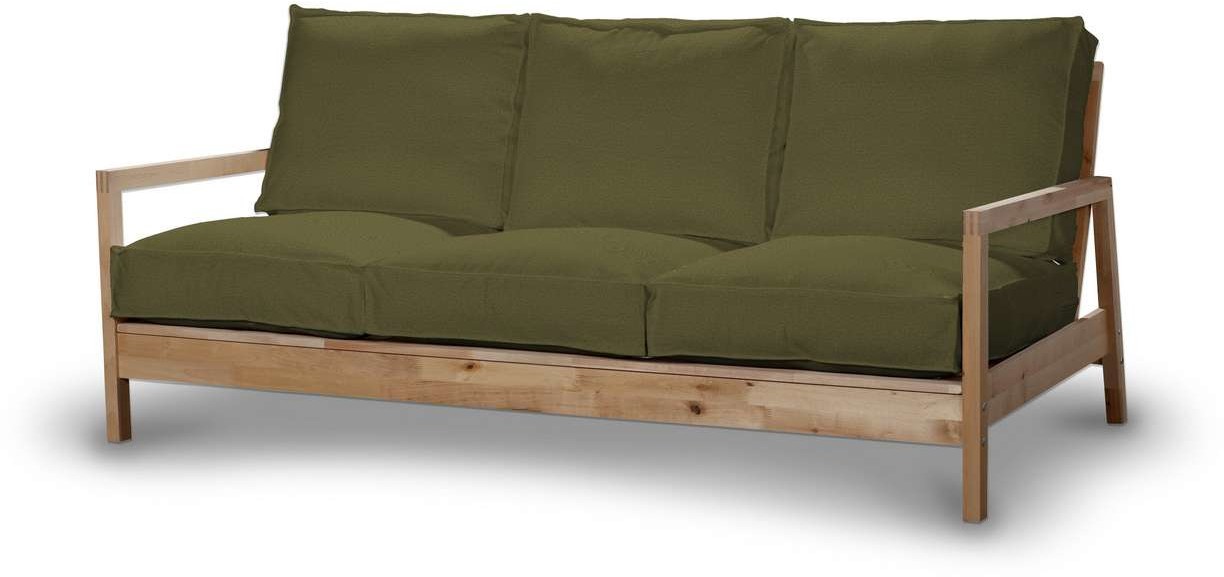 Dekoria pl pl Pokrowiec na sofę Lillberg 3-osobową nierozkładaną oliwkowa zieleń Sofa Lillberg 3-osobowa Etna 626-161-26