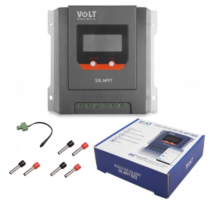 Regulator solarny ładowania mppt 20a bluetooth pl