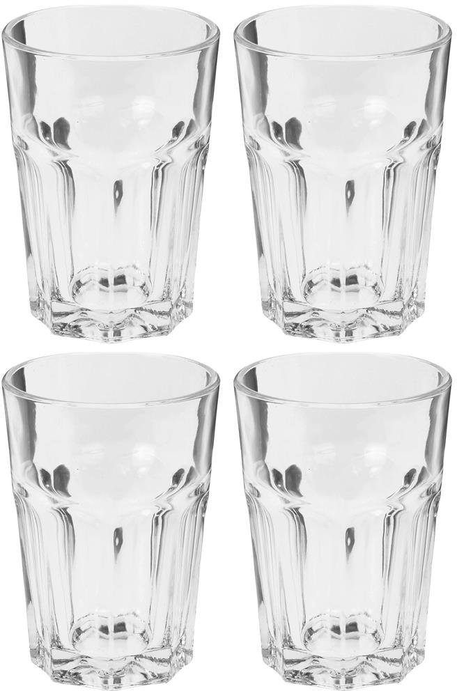 Excellent Houseware Szklanka do wody napojów soku lemoniady drinków kawy 360ml zestaw komplet szklanek 4 sztuki 139024