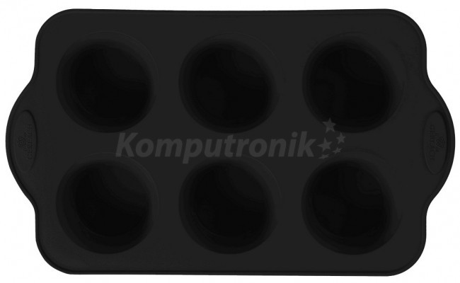 Gerlach Germany Gerlach SMART czarna forma silikonowa na muffiny 6 5901035506671