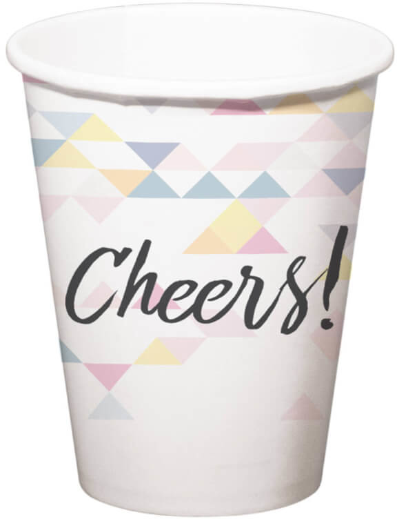 FOL Kubeczki urodzinowe opalizujące Cheers! - 250 ml - 6 szt. F65241
