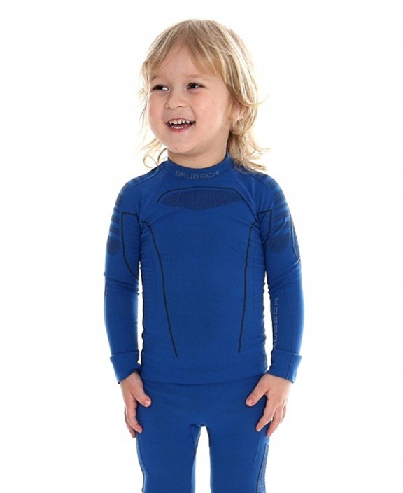 Brubeck Bluza Junior Thermo Niebieska 116/122