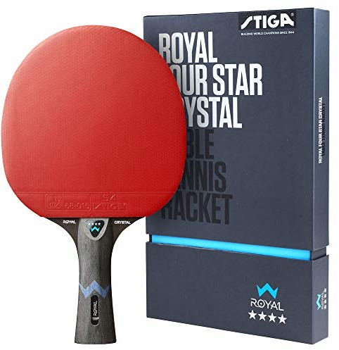 Stiga STIGA Royal rakietka do tenisa stołowego, 4 gwiazdki, czarna/czerwona