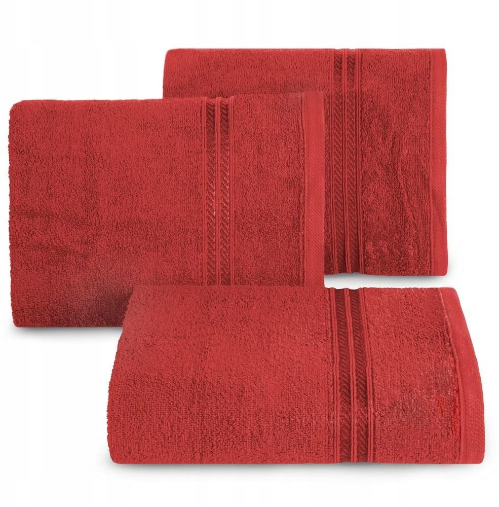 Eurofirany Ręcznik Lori 50x90 czerwony 450g/m2