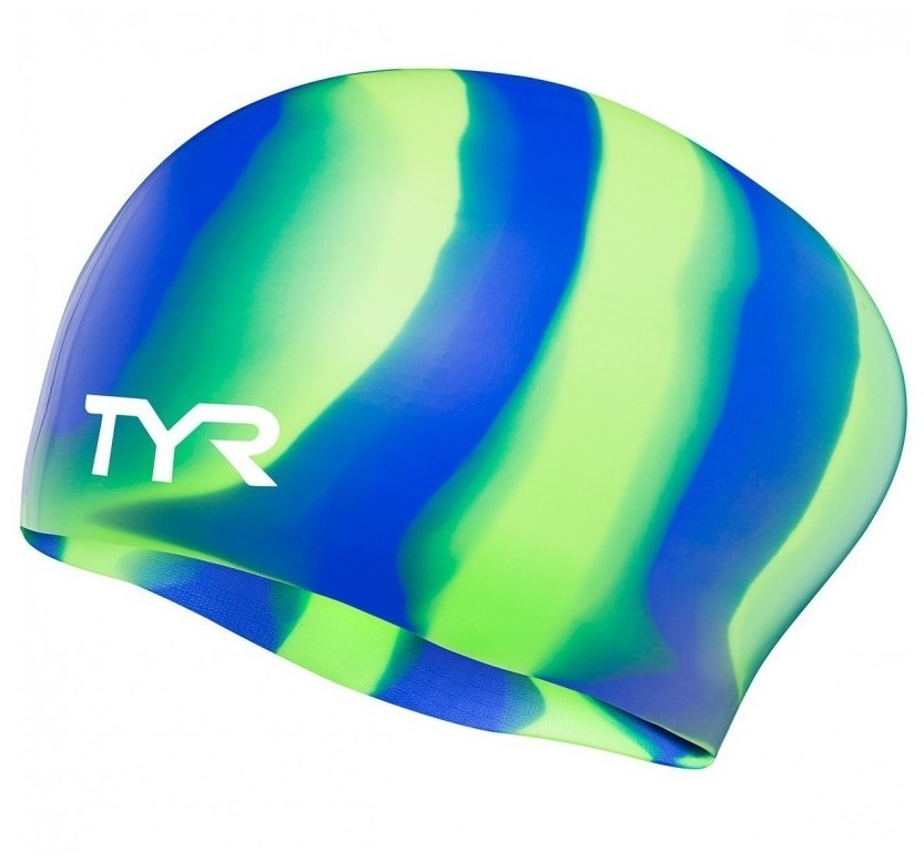 TYR CZEPEK NA DŁUGIE WŁOSY LONG HAIR SILICON CAP GREEN