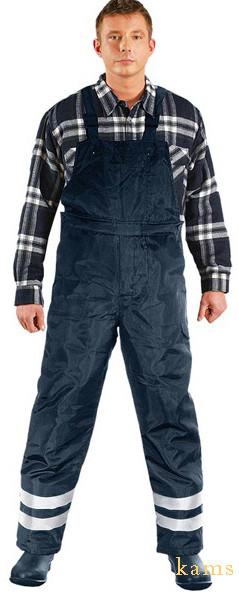 Reis R.E.I.S. S-Winter-STR - ocieplane spodnie ochronne ogrodniczki odblaskowe - M-3XL.