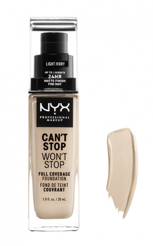 NYX professional makeup Professional Makeup - CAN''T STOP WON''T STOP - FULL COVERAGE FOUNDATION - Podkład do twarzy - LIGHT IVORY