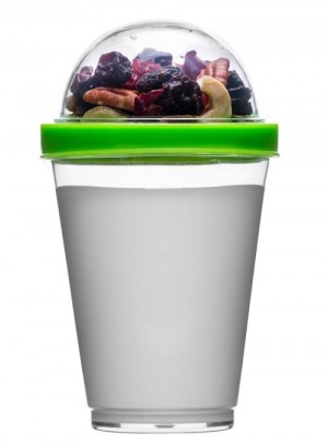 Sagaform Fresh - kubek na jogurt i dodatki, 0,3 l, zielony, Sagaform SF-5016699