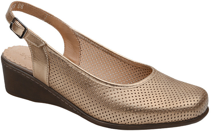 Axel Czółenka Sandały Comfort 1512 Platynowe na haluksy 22313