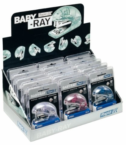 Rapid zszywacz Baby-Ray F4, 10 arkuszy, opakowanie blistrowe  parent ASIN  DE (4), do wyboru 10184050