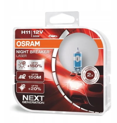 Osram Żarówki halogenowe Night Breaker Laser Next Generation H11 12V 55W K36-9109