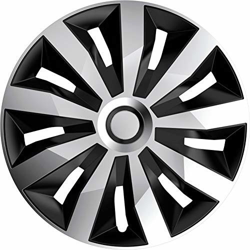 AUTOSTYLE Zestaw kołpaków Penta 35,5 cm srebrny/czarny PENTA 14