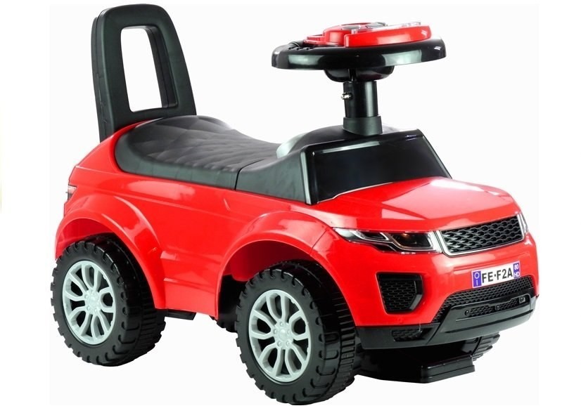 Import LEANToys Jeździk dla Malucha 613W Gra + Świeci Czerwony 2889
