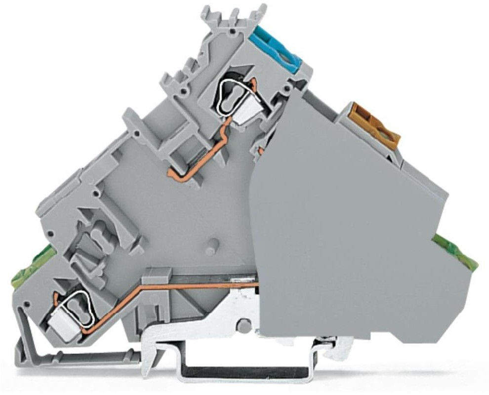 WAGO Zacisk inicjatora WAGO 6 mm Sprężynowe Alokacja L szary 280-577 20 szt 280-577
