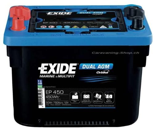 EXIDE Nautica bateria Dual AGM Orbital  ołowiowy , STANDARD, - 28558